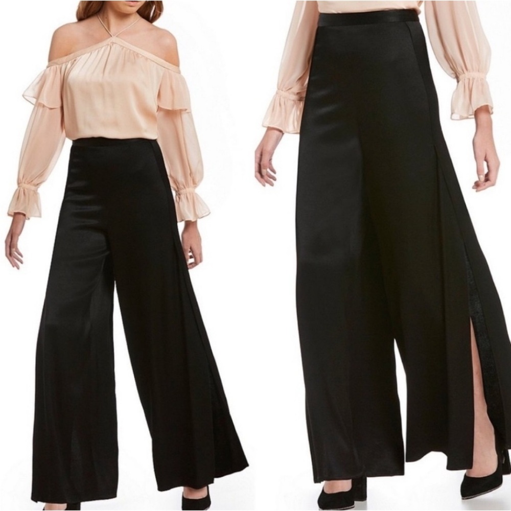 NWT 1. State Dramatic Pause High Rise Split Wide Leg dress pants size 12